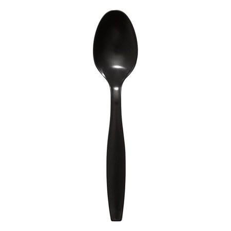 Smarty Had A Party Black Plastic Disposable Spoons (1000 Spoons), 1000PK 420S-BK-CASE